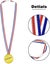 12 Gold Plastic Winners Medals With Ribbon Necklace For Shows Competitions An Carousel 3