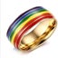 gold Rainbow Rings Engagement Rings Stainless Steel Couples Rings Coup Carousel 1