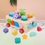 Wooden Color Shape Sorting Stacking Toys Educational Toys | Building Blocks Carousel 4
