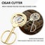 Triple 3 Blades Stainless Steel Tone Cigar Cutter Pocket Gadgets Accessories Carousel 3