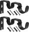 2pcs Double Curtain Rod Pole Holder Curtain Drapery Rod Brackets 12.2*5.3cm b Carousel 1