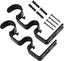2pcs Double Curtain Rod Pole Holder Curtain Drapery Rod Brackets 12.2*5.3cm b Carousel 2