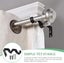2pcs Double Curtain Rod Pole Holder Curtain Drapery Rod Brackets 12.2*5.3cm b Carousel 3