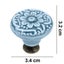 10 Pieces Ceramic Knobs, Vintage Cabinet Door Knobs, Drawer Knobs, Ceramic Door Carousel 5