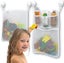 2 Mesh Bath Toy Organizers + 6 Sturdy Hooks Shower Toy Holder These Versatile Carousel 2