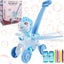 Bubble Machine Blower Blue Toy Fun Portable Handheld Operate Birthday Best Gift Carousel 1