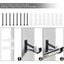4 Pcs Aluminum Alloy Curtain Rod Holder 118cm Rustproof Curtain Pole Bracket D Carousel 3