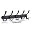 5 Hooks Stainless Steel Wall Mounted Bathroom Hook Carousel 2