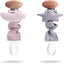 2pcs Pacifier Clip With Wooden Pacifier Clip Personalized Baby Pacifier Clip Carousel 1