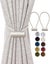 2 Packbeige Color Magnetic Curtain Tiebacks With Larger Magnet 16 Inch For B Carousel 1