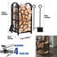 Steel 2-Tier Firewood Rack Fireplace Shovel Tools Set *Local STOCK NOW* Carousel 9
