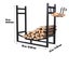 NEW new Durable Steel Firewood Log Rack side Holder Hooks *Clearance* Carousel 7