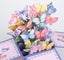 3d Greeting Cards Flower Baskets Bouquet Cards/butterfly 3d Birthday Anniv Carousel 3