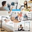 Adjustable Floor Stand with Cantilever Arm for Tablets and Phones Carbon Steel Carousel 6