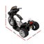 Rigo Kids Ride On Motorbike Motorcycle Toys Black White Carousel 3
