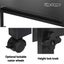 Artiss Laptop Desk Table Height Adjustable Wooden Bed Side Tables 80CM Black Carousel 7