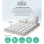 Giselle Queen Mattress Topper Pillowtop 1000GSM Microfibre Filling Protector Carousel 2