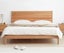 Seattle Natural Solid Oak King Size Bed Frame (Oak Furniture Store) Carousel 4