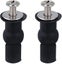 2pcs Toilet Seat 18mm Hinge Fixings Blind Hinges Fixing Hole Stretch Rubber Carousel 1