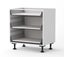 800mm wide 3 drawers base cabinet with DTC Runners Carousel 2