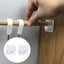 2 Pack Plastic U-shaped Curtain Rod Brackets No Drilling For Shower Rod Self- Carousel 1