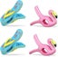 4 Beach Towel Clips flamingo + Slippers Beach Towel Clip Towel Rack Beach To Carousel 1