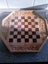 Ornate Wooden Chess and Backgammon Set Carousel 5
