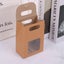 25 Pieces Kraft Paper Gift Box Gift Bag With Window Paper Bags With Handles Carousel 4