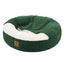 Charlie's Hooded Snookie Calming Donut Dog Bed Eden Green - Medium Carousel 12