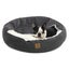 Charlie's Snookie Hooded Corduroy Calming Dog Bed Charcoal Small Carousel 8