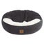 Charlie's Snookie Hooded Corduroy Calming Dog Bed Charcoal Small Carousel 9