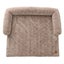 Charlie's VIP Lush Faux Fur Bolster Sofa Protector Calming Dog Bed Natural Large Carousel 12