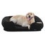 Charlie's Boucle Orthopedic Memory Foam Sofa Dog Bed Bolster Charcoal Medium Carousel 2