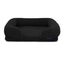 Charlie's Boucle Orthopedic Memory Foam Sofa Dog Bed Bolster Charcoal Medium Carousel 4