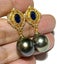 TAHITIAN Pearl 11.6 x 14mm Oval Dangle Earrings Carousel 4