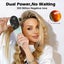 Cordless Portable Hair Straightener Brush Carousel 12