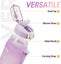 Motivational Water Bottle 32oz with Time Marker, Leakproof Sports Bottle-Purple Carousel 2