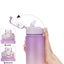 Motivational Water Bottle 32oz with Time Marker, Leakproof Sports Bottle-Purple Carousel 3