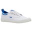 Mens Volley White & Blue International Low Canvas Volleys Casual Lace Up Shoes Carousel 3