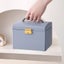Veile Studios Elosung Light Blue Luxury Pu Leather Jewelry Storage Box 3 Tier Or Carousel 4
