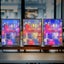 Anime LED Beautiful City Night View Light Painting LED Painting Lamp Carousel 2