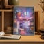 Anime LED Beautiful City Night View Light Painting LED Painting Lamp Carousel 4