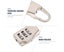 6 Pcs Suitcase Locks Door Lock Portable Suitcase Padlocks Portable Door Loc Carousel 6