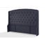 DESMOND QUEEN HEADBOARD DEEP DARK GREY CLOSE TO BLACK COLOUR FABRIC Carousel 1