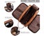 Toiletry bag PU leather for travel men, large waterproof wash bag men, with Carousel 3
