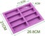 Silicone Bar Mold, 2 Pieces Rectangular Silicone Mold Pastry Silicone Cake Carousel 2