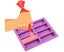 Silicone Bar Mold, 2 Pieces Rectangular Silicone Mold Pastry Silicone Cake Carousel 3