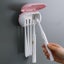 Elosung Cyan Wall Mounted Toothbrush Sterilizer With Uv Disinfection And Drying Carousel 4