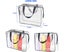 3 Pieces Large Clear Travel Bags for Toiletries, Waterproof Clear Plastic Cos Carousel 4
