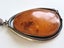 Vintage Large Baltic Amber Pendant Silver 925 Carousel 11